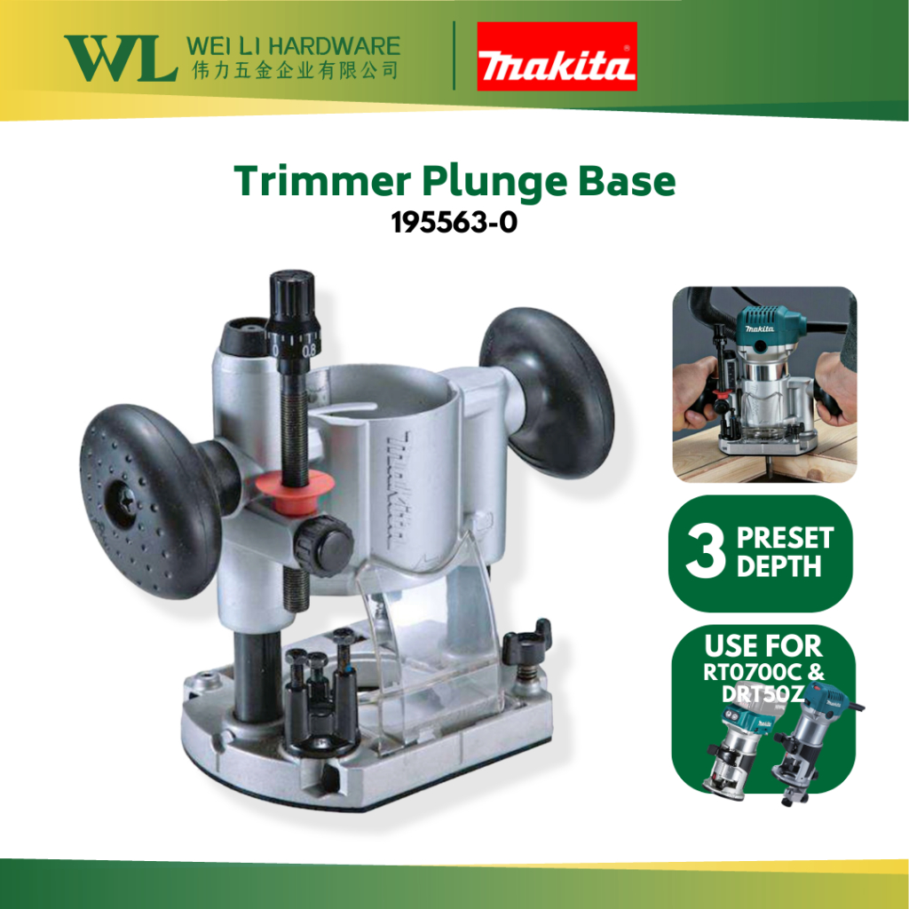 MAKITA 195563-0 Trimmer Plunge Base For DRT50Z & RT0700C/ trimmer base ...