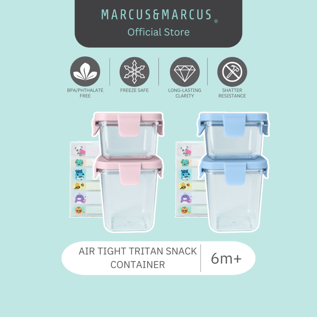 MARCUS & MARCUS Tritan Airtight Container For 6m+ | Shopee Malaysia