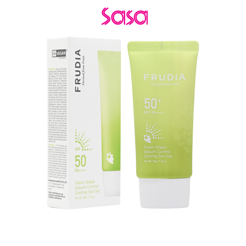 Frudia Green Grape Sebum Control Cooling Sun Gel (50g) | Shopee Malaysia