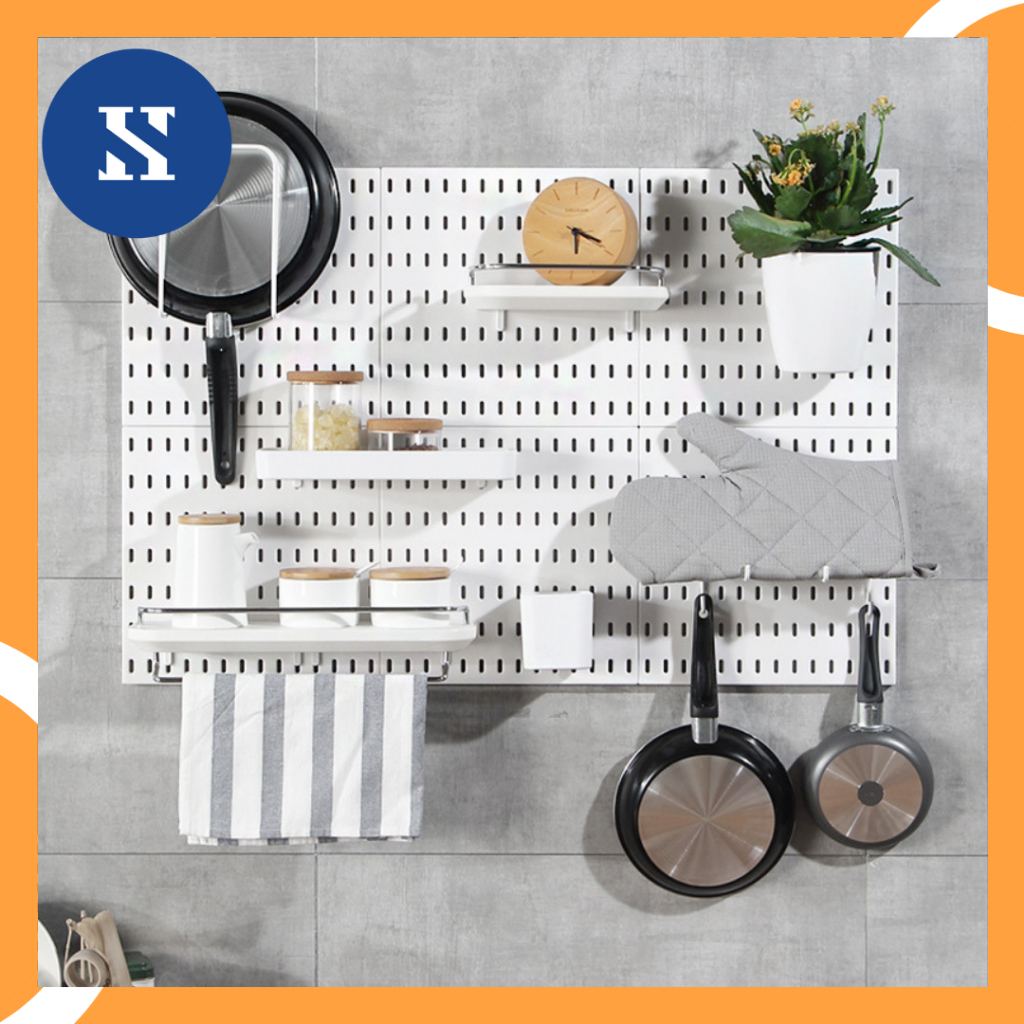 Pegboard Organizer Kitchen Organizer IKEA SKADIS | Wall Shelf ...