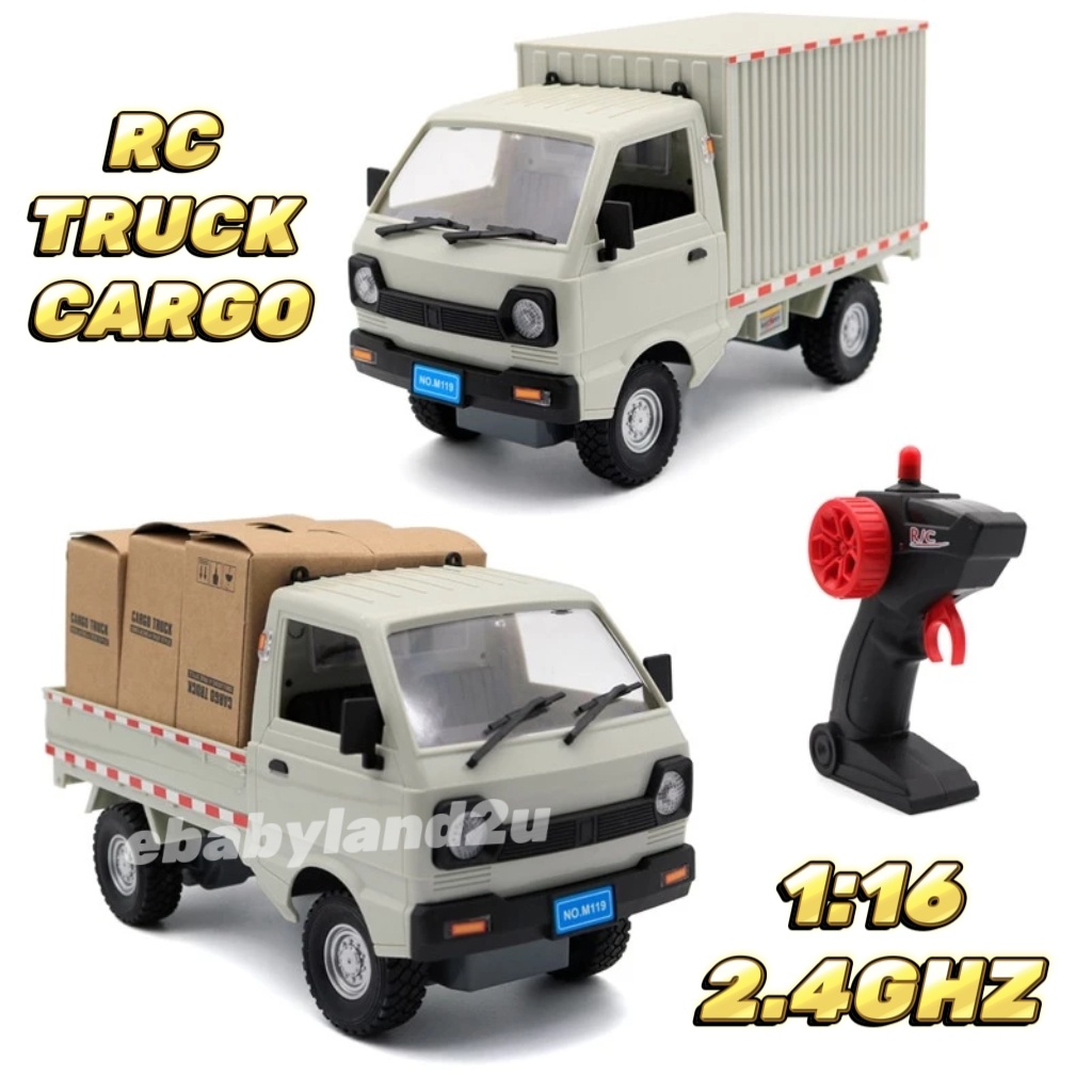 1 16 RC Truck Cargo 2.4Ghz RC Mini Lorry Ikan Kereta Kontrol Lori Ikan Cargo Shopee Malaysia