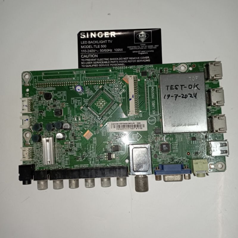 SINGER TLE 500/MAINBOARD/POWERBOARD/TCON | Shopee Malaysia