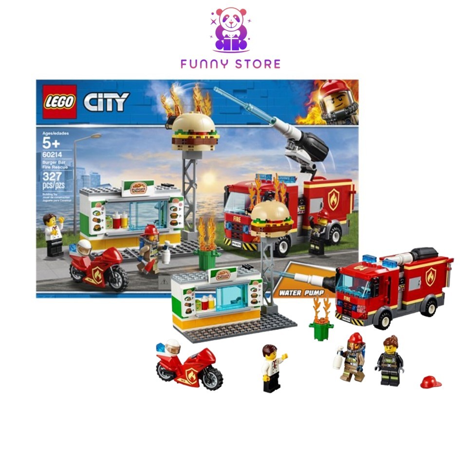 Lego City Burger Bar Fire Rescue 60214 | Shopee Malaysia