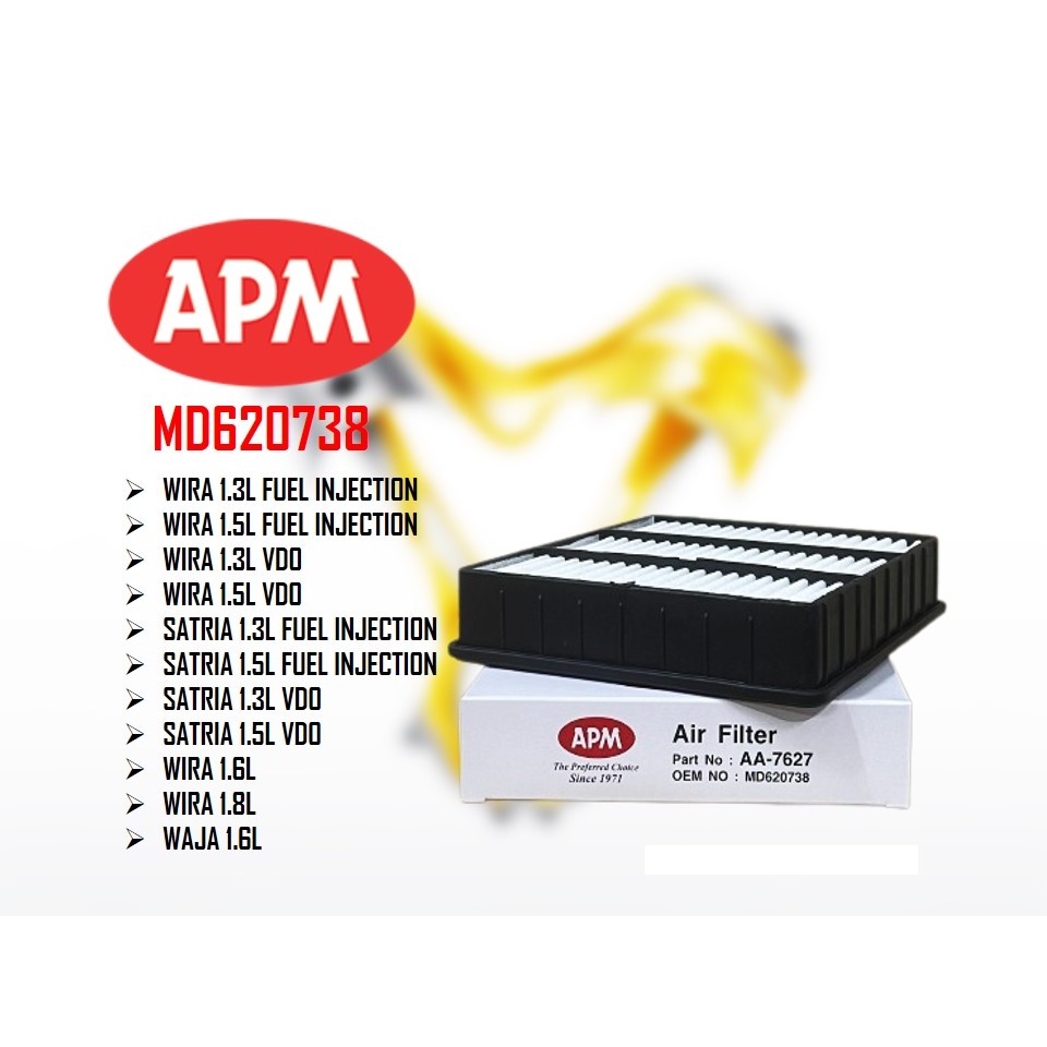 APM Air Filter - Proton Wira Fuel Injection VDO 1.6L 1.8L Waja 1.6L ...
