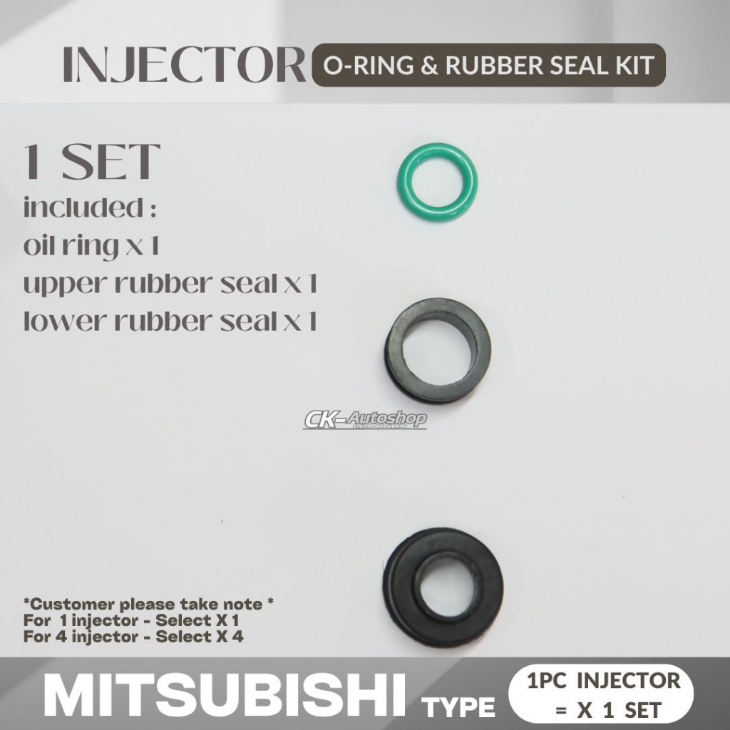 MITSUBISHI PROTON 4G15 4G91 4G92 4G93 4G63 Injector Oil Ring Rubber ...