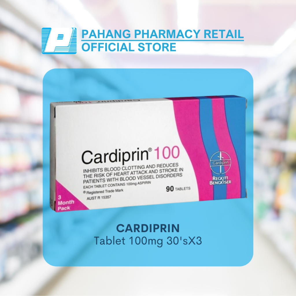 CARDIPRIN Tablet 100mg 30'sX3 | Shopee Malaysia
