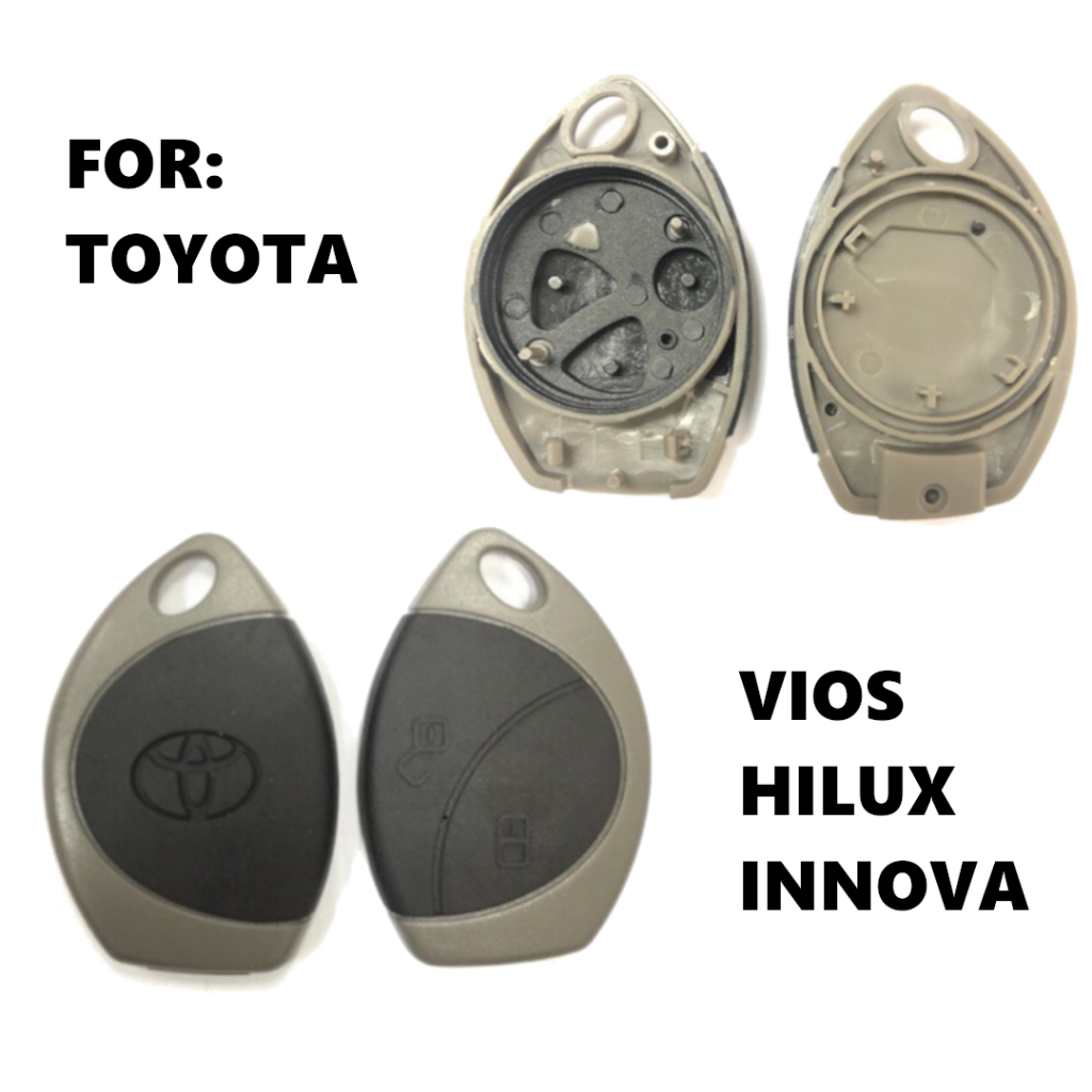 TOYOTA Hilux Innova Car Alarm Remote Control Key Cover Case Cobra - 2 ...