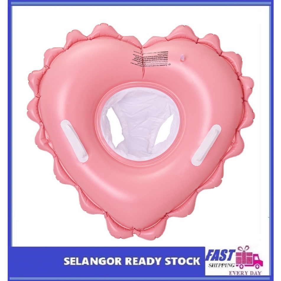 Selangor Stock Heart Shape Float Seat Baby Ring Swim Inflatable ...