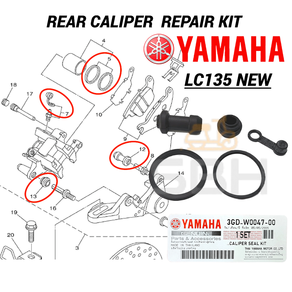 Kit de reparación de Pinza de Freno para Chrysler Dodge Ford Lincoln Volkswagen