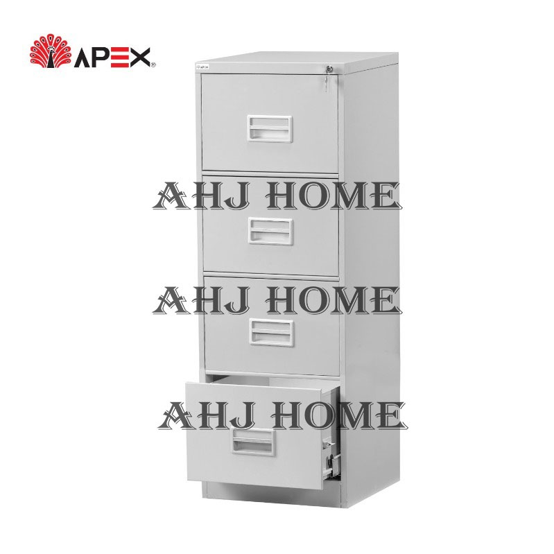 APEX 4 Drawer Steel Filling Cabinet With Recess Handle /Almari dokumen ...