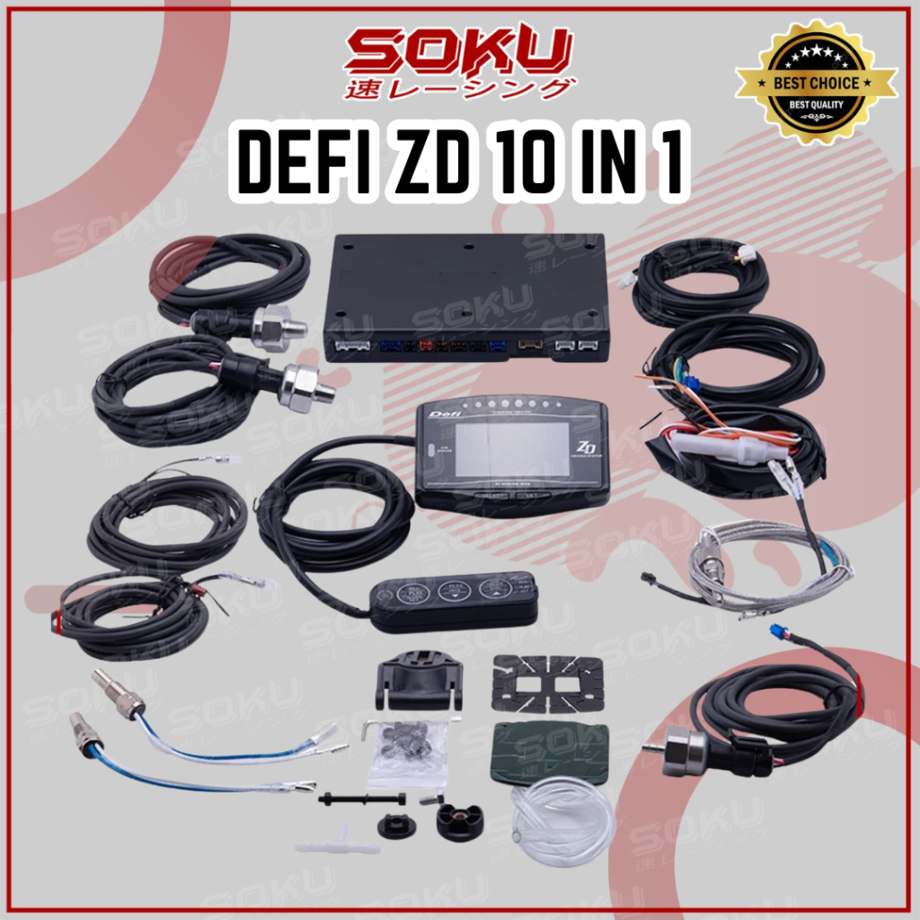 Defi Advance ZD 10-in-1Meter | Boost, RPM, Oil Temp, Water Temp, Fuel ...