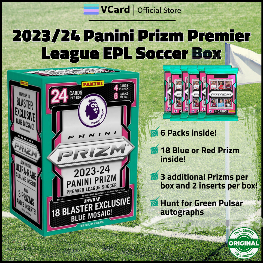 [VCARD] 2023/24 Panini Prizm Premier League EPL Soccer Box [100% ...