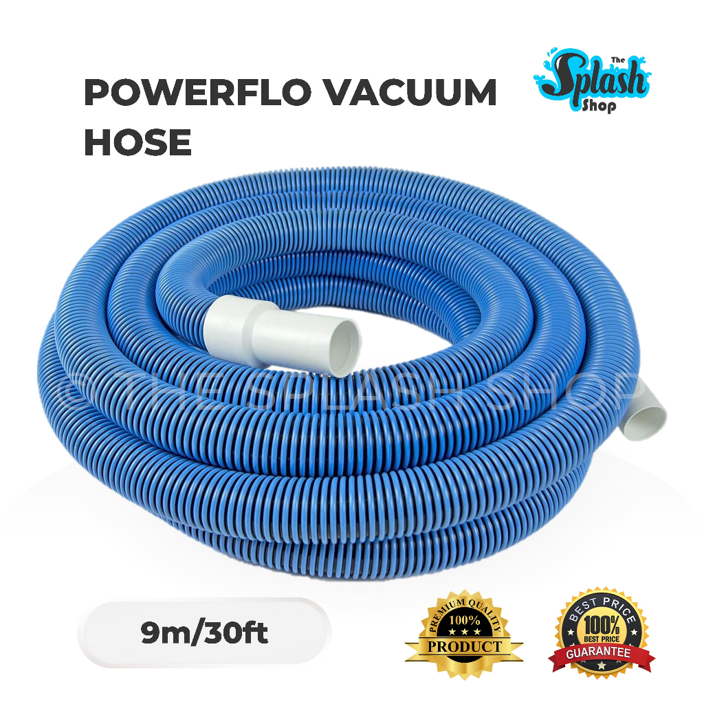 𝐒𝐏𝐋𝐀𝐒𝐇 - Powerflo Pool Vacuum Hose - 30feet /9 meter Hos Vakum Kolam ...