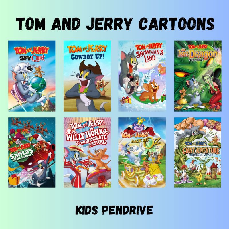 TOM AND JERRY CARTOON 16GB USB KINGSTON - PENDRIVE VIDEO KARTUN KANAK ...