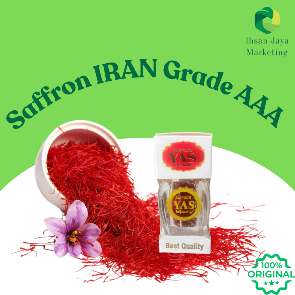 Saffron Iran Grade Premium AAA Original Kesar Makanan Sunnah | Shopee ...