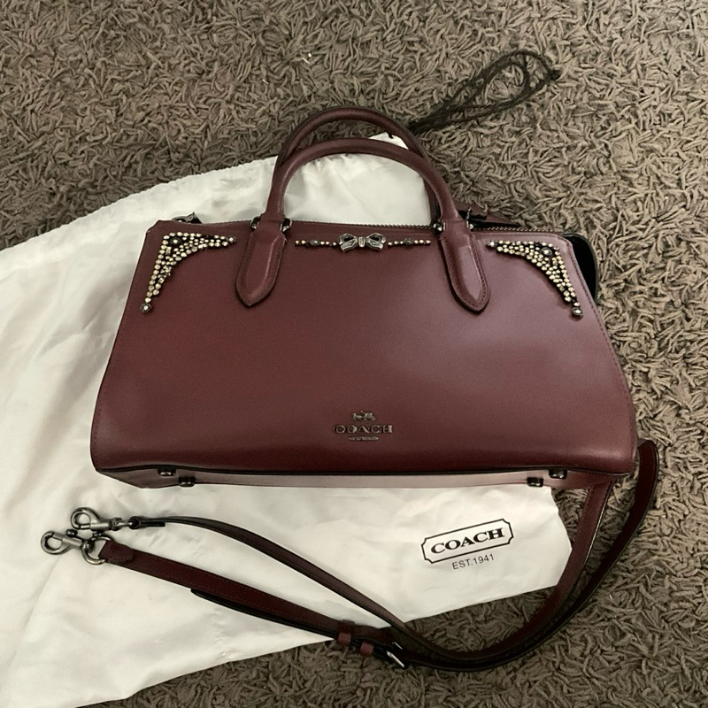 PRELOVED COACH x Selena Gomez Limited Edition Bond Bag With Crystal Embellishment Shopee Malaysia