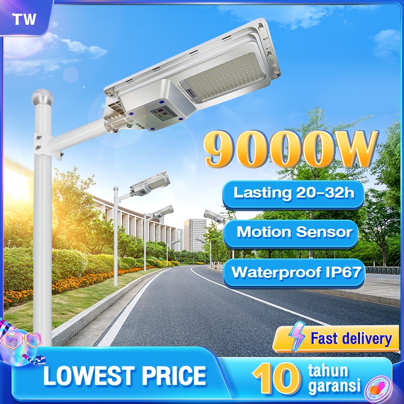Lampu Solar Light Outdoor Lighting Solar Street Light 9000W Jalan ...