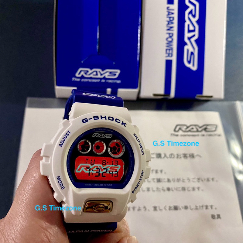 Brand New Casio G Shock DW 6900FS DW 6900 Collaboration RAYS WHEEL 2017 RAYS JAPAN POWER The Concept is Racing