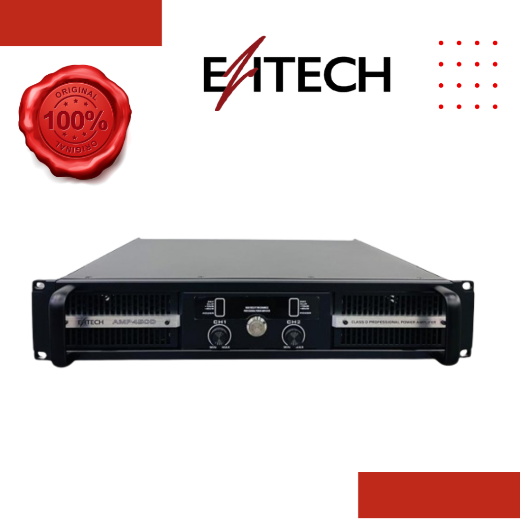 EZITECH AMP450D CLASS D 2 X450W 8OHM POWER AMPLIFIER | Shopee Malaysia