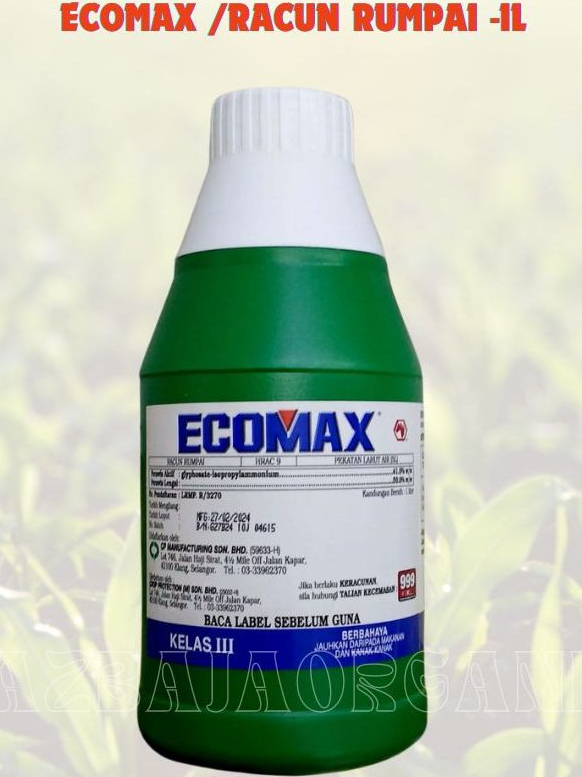 ECOMAX /HERBICIDE / RACUN RUMPAI - GLYPHOSATE ISOPROPYLAMMONIUM - 1L ...