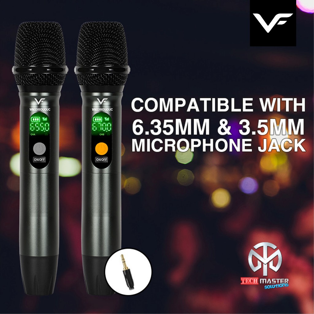 Vinnfier WM 3000 UC / WM 3300 DUO UC Professional 2 UHF Wireless ...