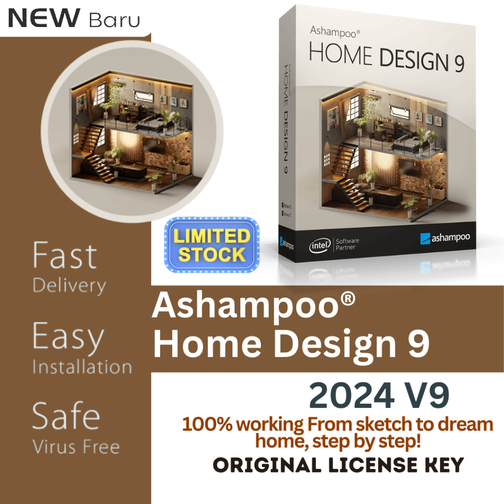 Ashampoo® Home Design 9 Pro (ORIGINAL LICENSE KEY) 2024 [ Windows Only ...