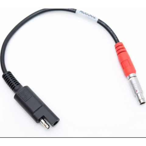 DRRI GPS 5pin To SAE 2-pin Connector Power Cable For Topcon HiPer V