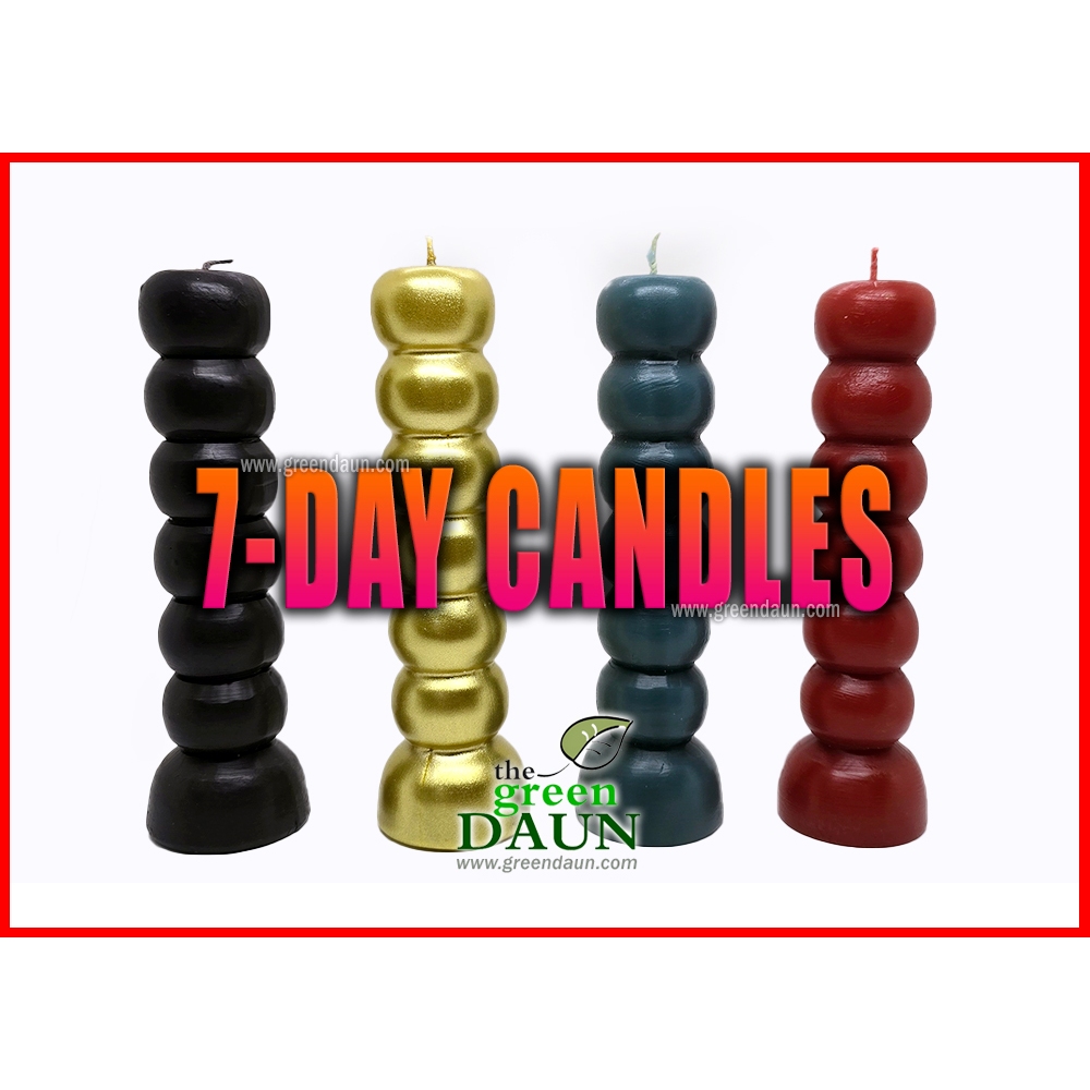 7 Day Candle for Spiritual Ritual Magical Practice Pilar Seven Day Knob ...