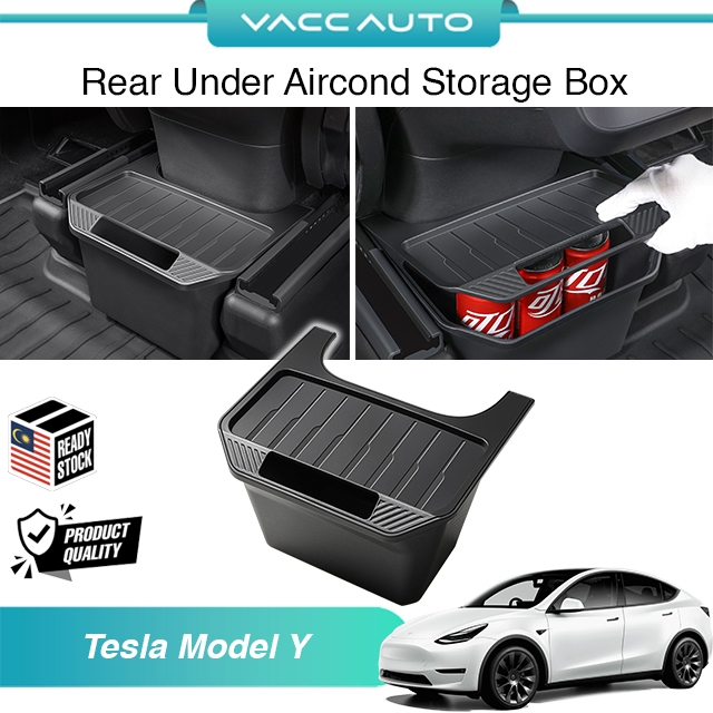 Tesla Model Y 2020-2024 Center Console Rear Under Seat Storage Box ...