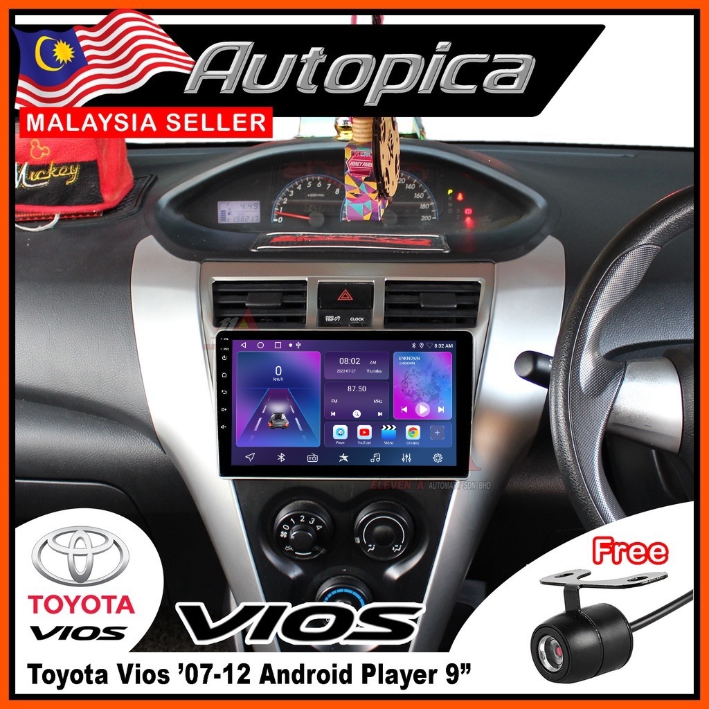 [4GB RAM] Toyota Vios '07-12 NCP93 Octa 8 Core 9
