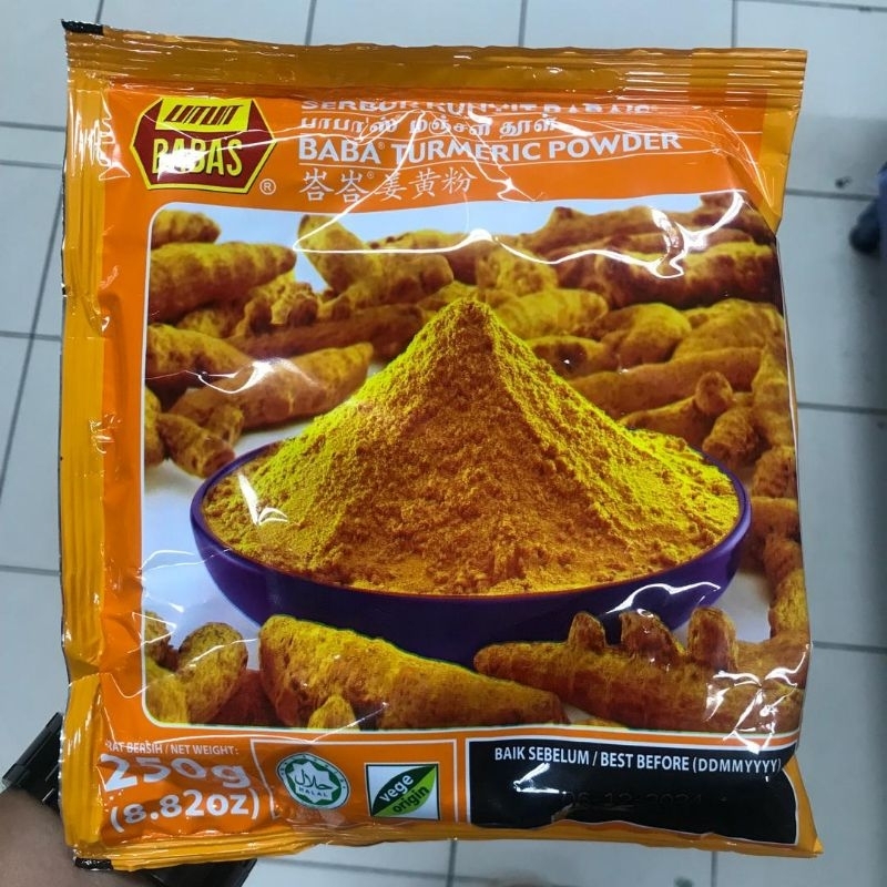 Baba’s Serbuk Kunyit Turmeric Powder 250gm | Shopee Malaysia