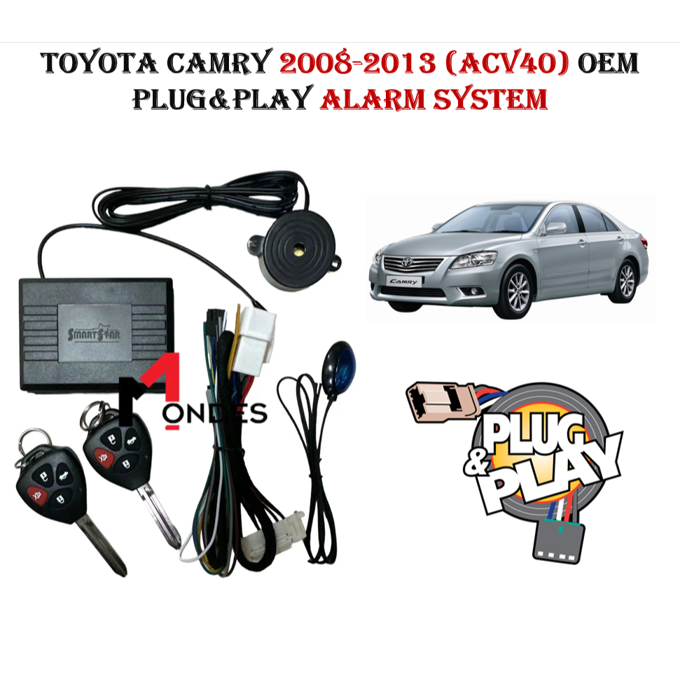 Toyota Camry 2008 - 2013 ACV40 OEM PLUG & PLAY CAR ALARM SYSTEM ...