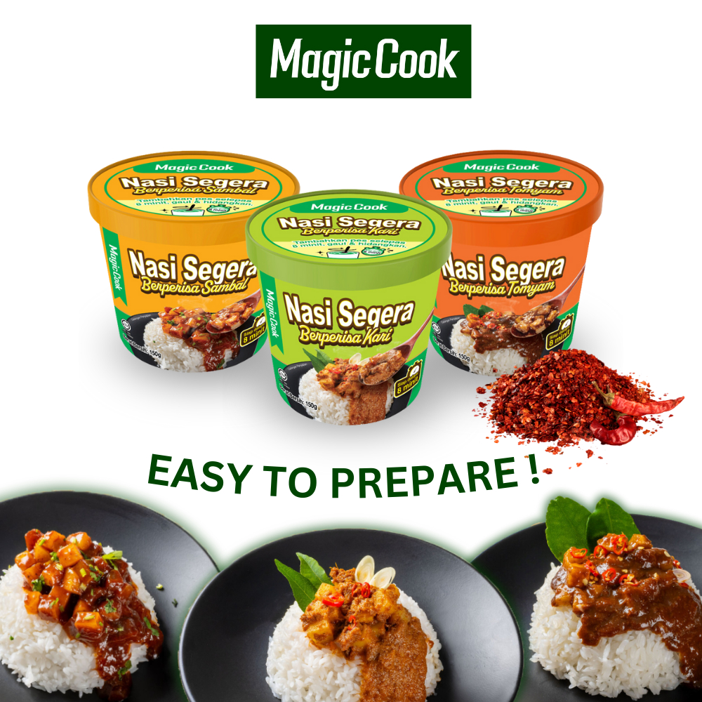 Magic Cook Ready In 8 Min Instant Rice - Tomyam/Sambal/Curry | Shopee