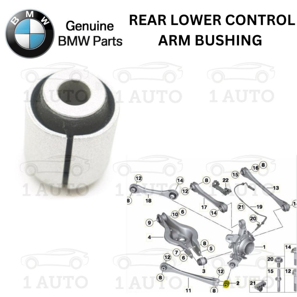 GENUINE BMW PARTS REAR LOWER CONTROL ARM BUSHING (OUTER) BMW F20 F22 ...