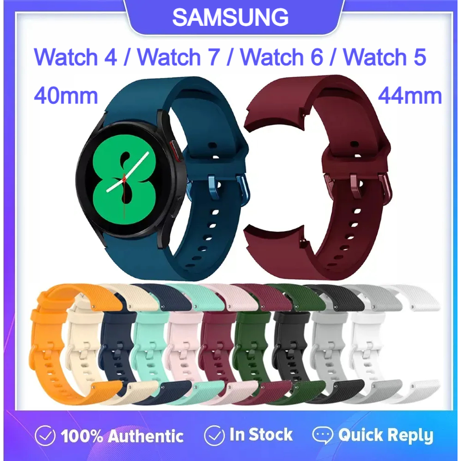 Samsung Galaxy Watch 7 Watch 6 Watch 5 Watch 4 Active 2 Soft Silicone Watch Strap Band 20mm 22mm High Quality Shopee Malaysia