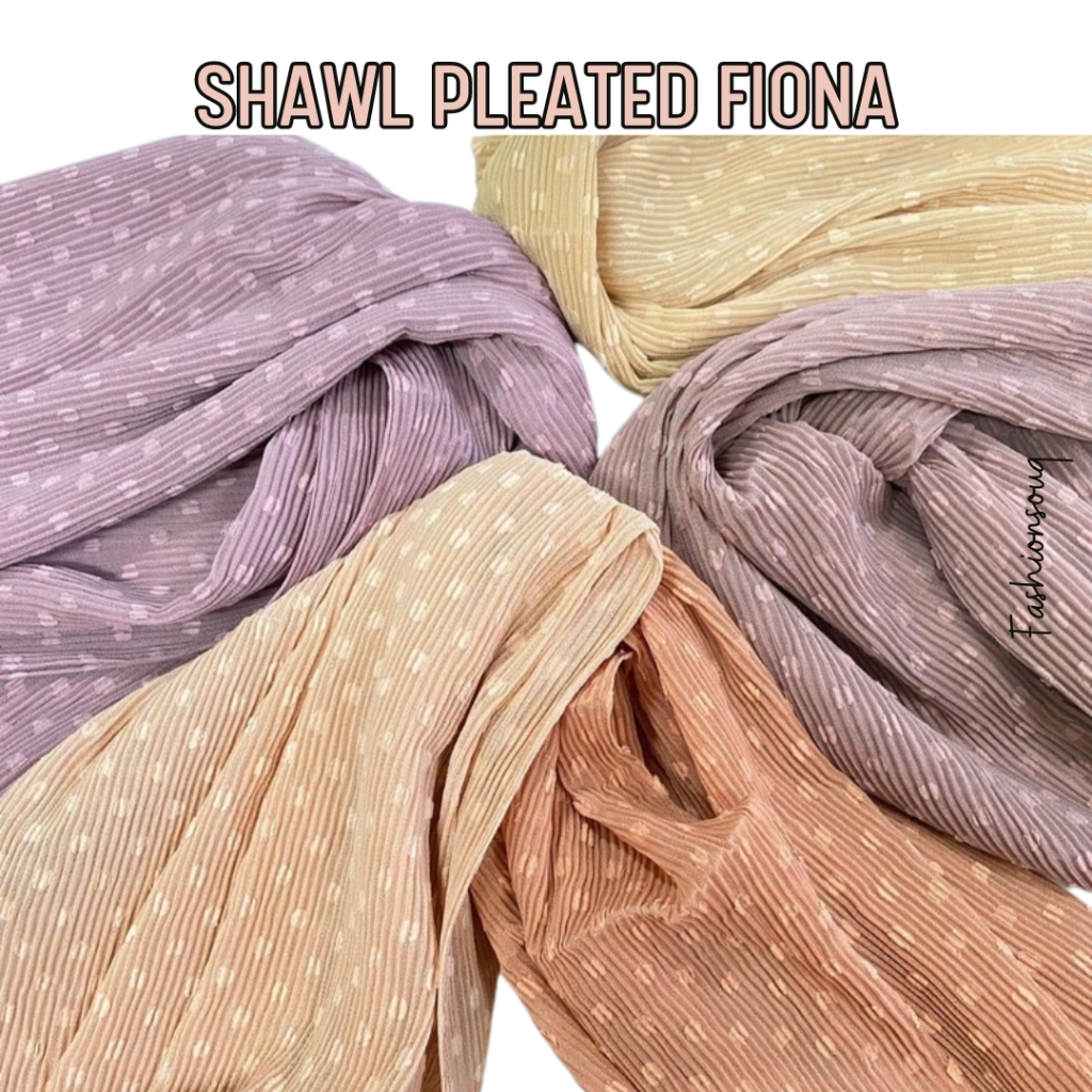 shawl crush pleated