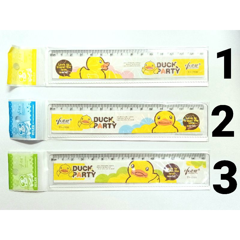 🦆 Ruler 15cm with Cute Duck Pictures Score | Shopee Malaysia