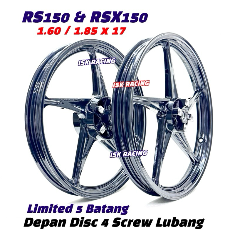 LIMITED 5 BATANG SPORT RIM LIMITED 5L LC135 5S LCV8 125ZR Y15 Y16 RS150 ...