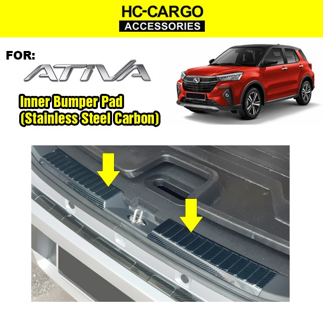 HC CARGO Perodua Ativa car rear bumper guard sill plate Protector ...