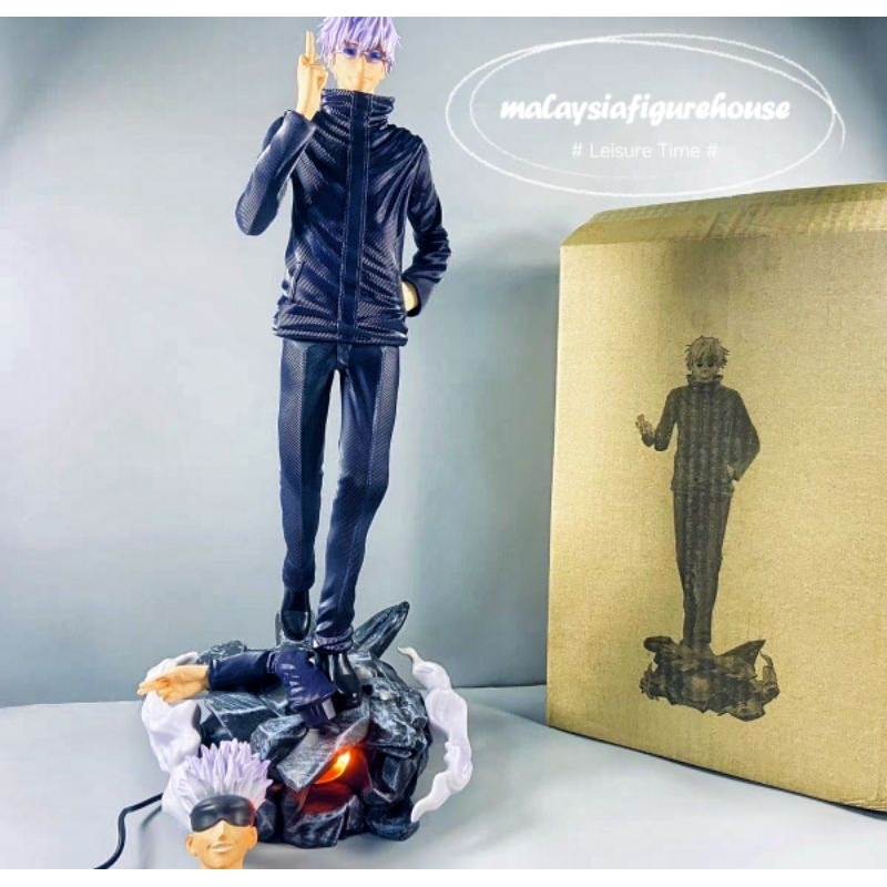 🔥READY STOCK🔥42CM JUJUTSU KAISEN CW ANIME GOJO SATORU LIGHT UP COPY ...