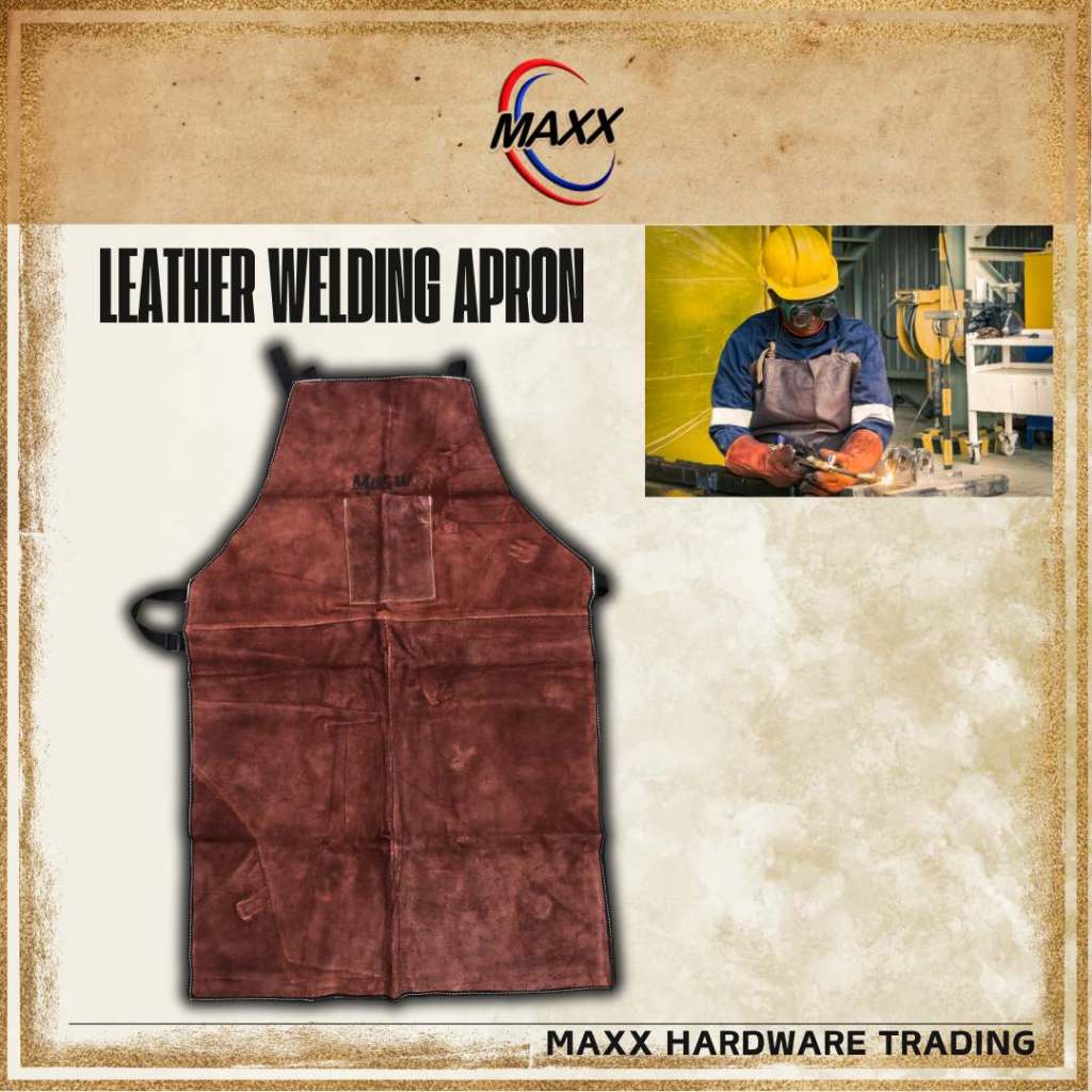 Leather Heat Insulation Protection Welding Apron (MASW) | Shopee Malaysia