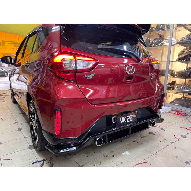 Perodua Myvi Facelift 2022-2025 Rear Bumper Diffuser Lip V2 | Shopee ...