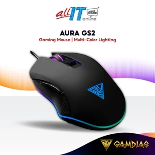 Gamdias Aura GS2 Multicolor Wired Gaming Mouse with 3600-DPI Optical Sensor | Advanced Ergonomic Design - Black