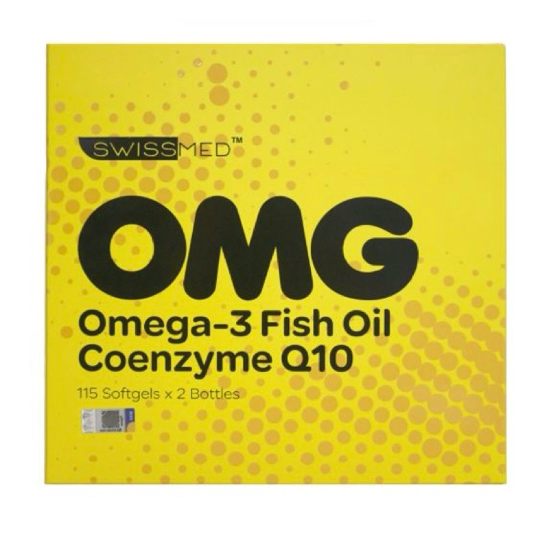 Swissmed OMG Omega3 Fish Oil with Coenzyme Q10 (2 x 115’s) Shopee