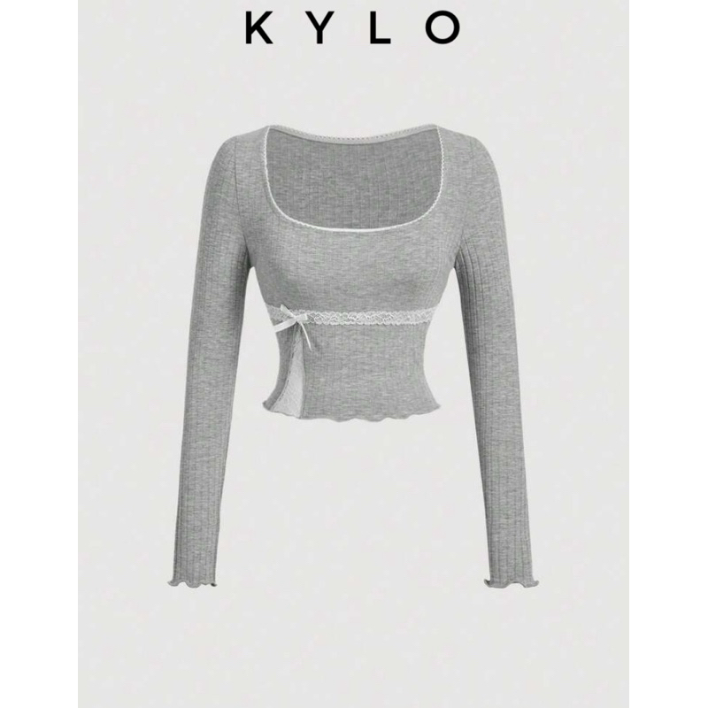 KYLO Acubi Core Square Neck Long Sleeve Women Top | Shopee Malaysia