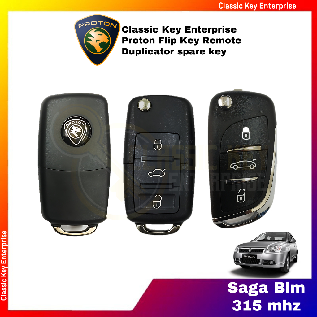 Proton saga Blm FL Flip Key Remote | Shopee Malaysia