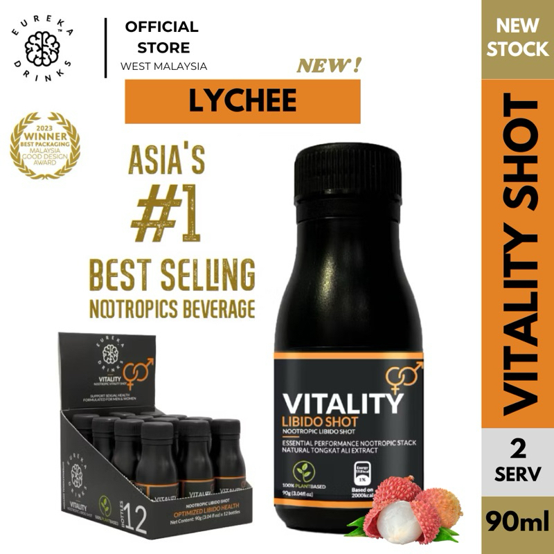 Eureka Drinks Vitality Nootropic Libido Shot, Plant Based | Shopee Malaysia