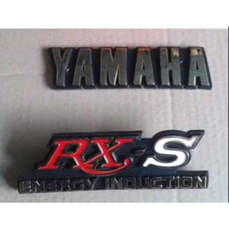 1 keping Emblem TANK YAMAHA and RXS side cover for RXS 115 tanpa klip ...