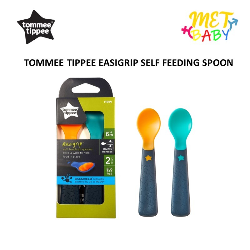 Cuillères Apprentissage Tommee Tippee Easigrip - Pack De 5 En Acier Inoxydable