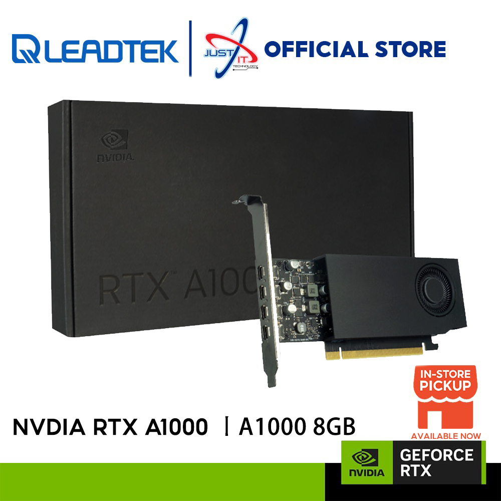 LEADTEK NVIDIA QUADRO RTX A1000 8GB DDR6 128BIT GRAPHICS CARD ( QUADRO ...